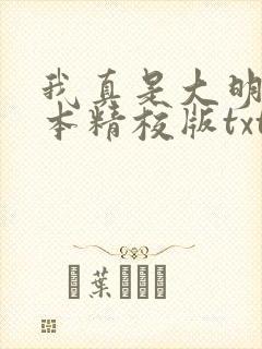 我真是大明星完本精校版txt下载