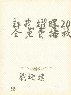 许我耀眼20集全免费播放