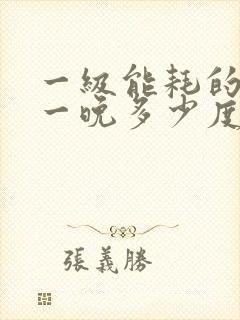 一级能耗的空调一晚多少度电