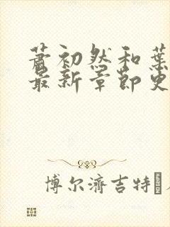 萧初然和叶辰的最新章节更新时间