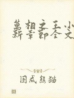 万相之王小说最新章节全文免费阅读