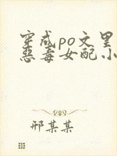穿成po文里的恶毒女配小说