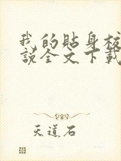 我的贴身校花小说全文下载