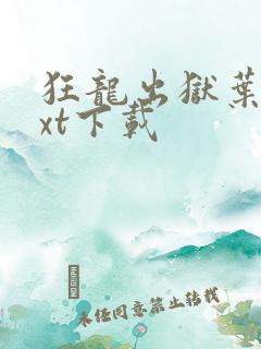 狂龙出狱叶风txt下载