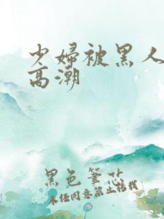 少妇被黑人喷到高潮