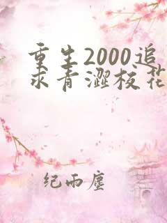 重生2000追求青涩校花同桌开始全文阅读免费