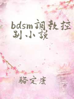 bdsm调教控制小说