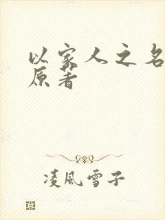以家人之名小说原著
