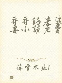 哥哥的老婆是娇妻小说免费阅读全文