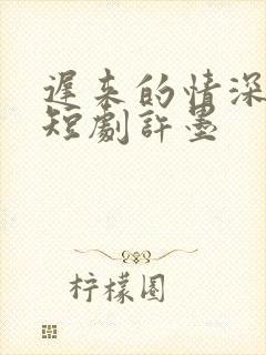 迟来的情深比贱短剧许墨