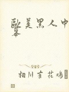 欧美黑人中文字幕