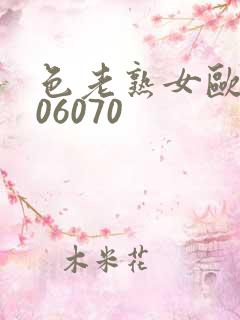 色老熟女欧美506070