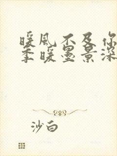 暖风不及你情深季暖墨景深txt