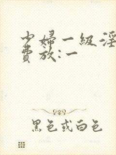 少妇一级淫片免费放:一