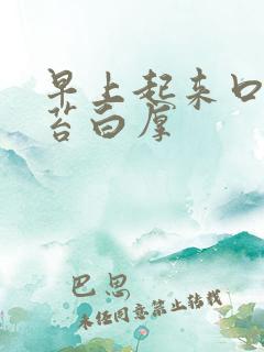 早上起来口苦舌苔白厚