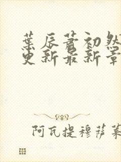 叶辰萧初然刚刚更新最新章节免费阅