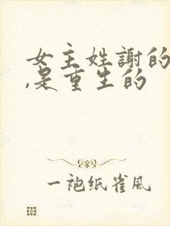 女主姓谢的小说,是重生的