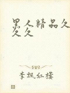 黑人精品久久久久久