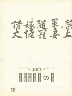 错嫁随军,禁欲大佬宠妻上瘾免费阅读小说