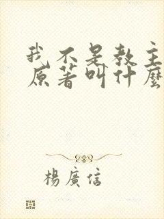 我不是教主小说原著叫什么