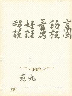 超好看的言情小说推荐校园