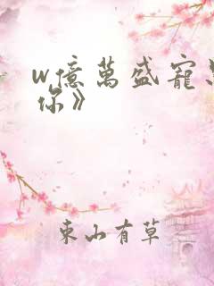 w亿万盛宠只为你》
