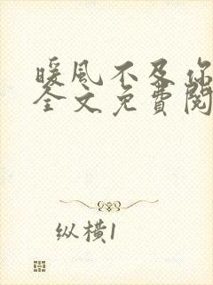 暖风不及你情深全文免费阅读大结局