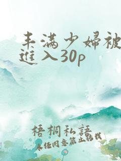 丰满少妇被猛烈进入30p