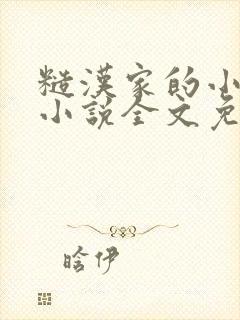 糙汉家的小娇夫小说全文免费阅读