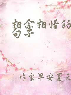 相念相惜的经典句子