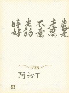 时光不老岁月静好的意思是说什么