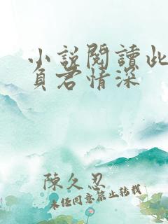 小说阅读此生不负君情深