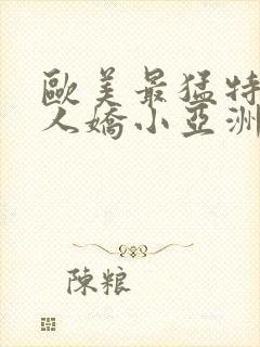 欧美最猛特大黑人娇小亚洲