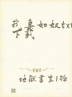 我妻如奴txt下载