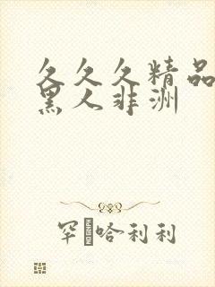 久久久精品欧美黑人非洲