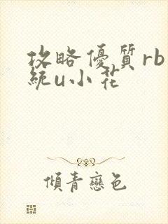 攻略优质rb系统u小花