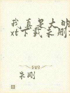 我真是大明星txt下载未删减