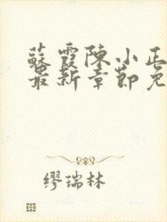 苏霞陈小正小说最新章节免费阅读