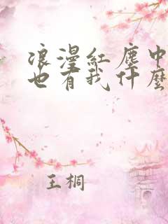 浪漫红尘中有你也有我什么歌