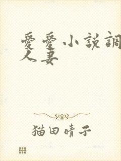 爱爱小说调教日人妻