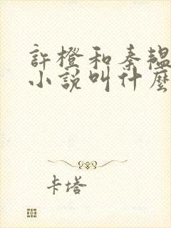 许橙和秦韫原著小说叫什么名字