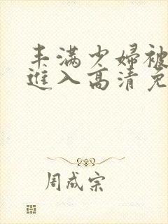 丰满少妇被猛烈进入高清免费