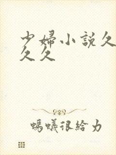 少妇小说久久久久久