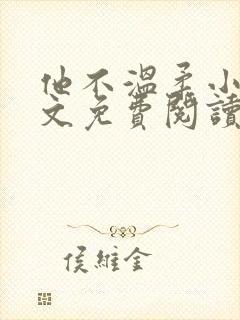 他不温柔小说全文免费阅读无弹窗