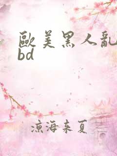 欧美黑人乱大交bd