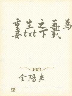重生之再为将军妻txt下载