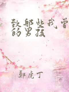 致那些我曾爱过的男孩