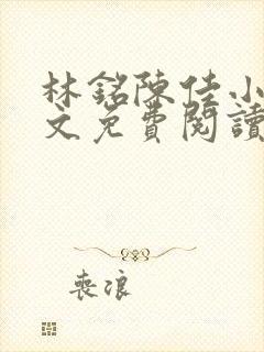 林铭陈佳小说全文免费阅读最新章节