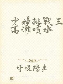 少妇挑战三黑人高潮喷水