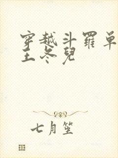 穿越斗罗单女主王冬儿